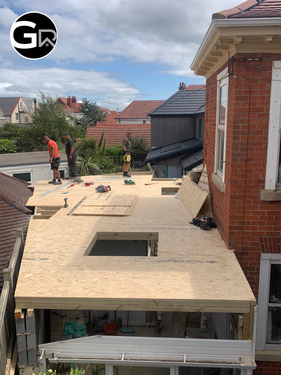 Conversion of garage to sitting room.